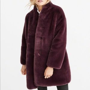 Abercrombie faux fur coat